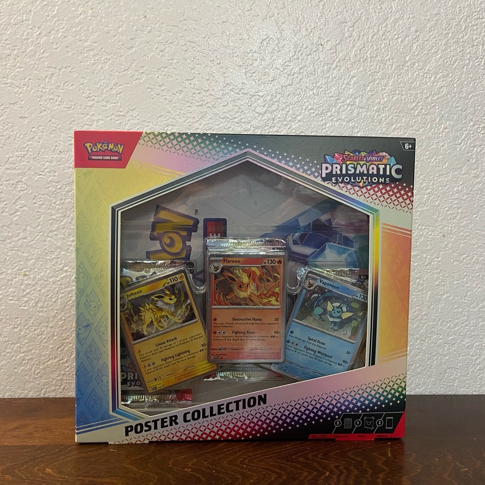 Pokémon TCG Scarlet & Violet Prismatic Evolutions Poster Collection Box